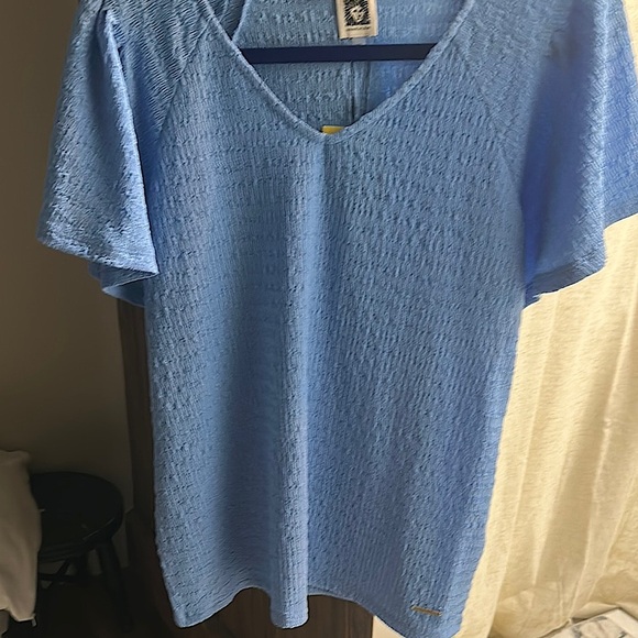 Anne Klein Other - Anne Klein Blue Short Sleeve Tee
